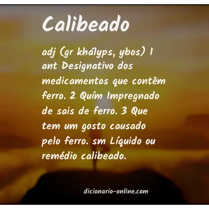 Significado de calibeado