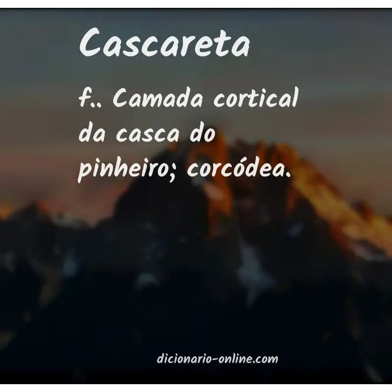 Significado de cascareta