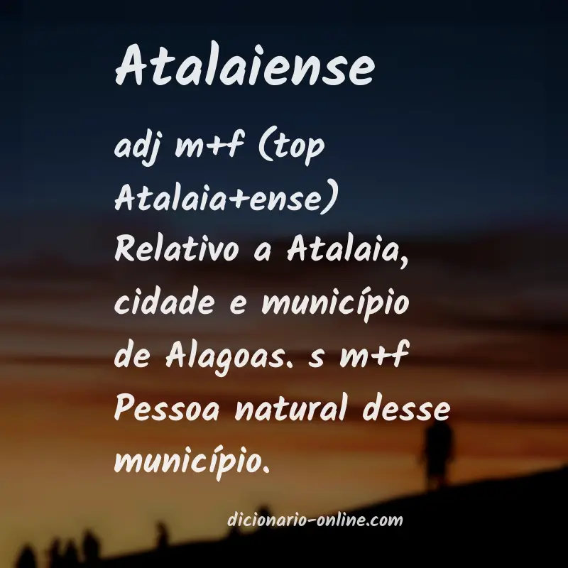 Significado de atalaiense