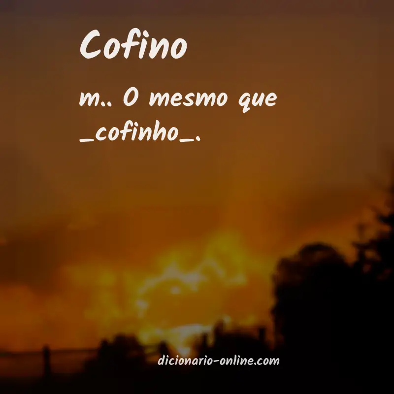 Significado de cofino