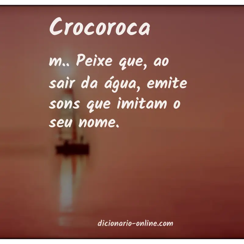 Significado de crocoroca