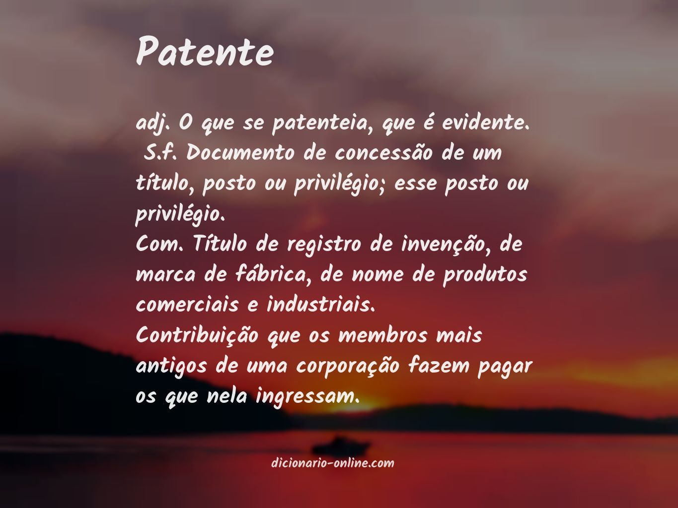 Significado de patente