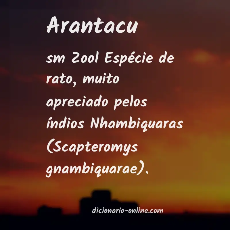 Significado de arantacu
