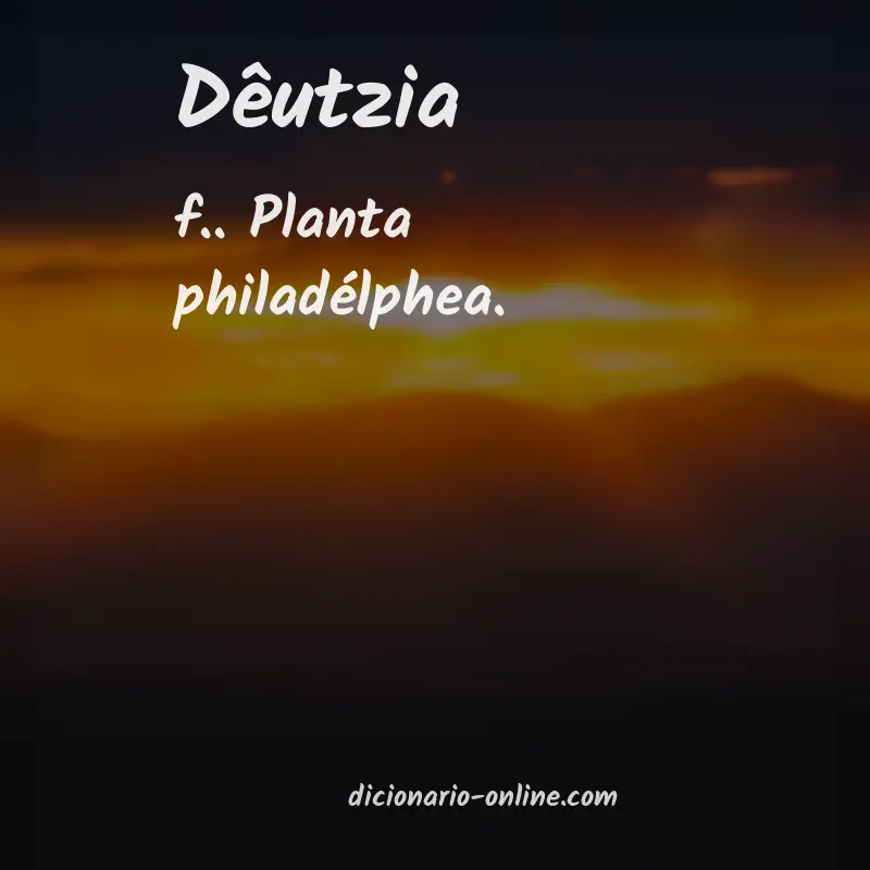 Significado de dêutzia