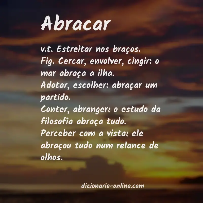 Significado de abracar