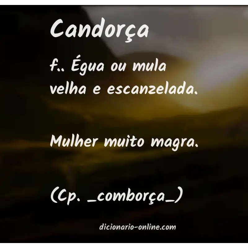 Significado de candorça