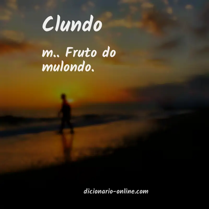 Significado de clundo