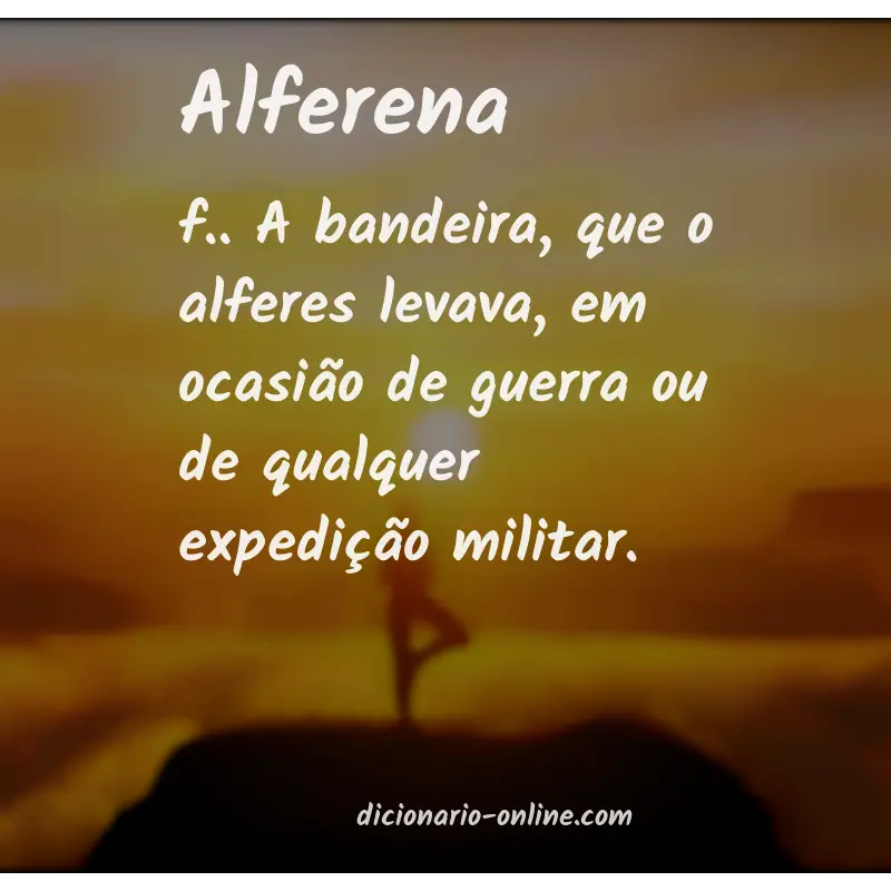 Significado de alferena