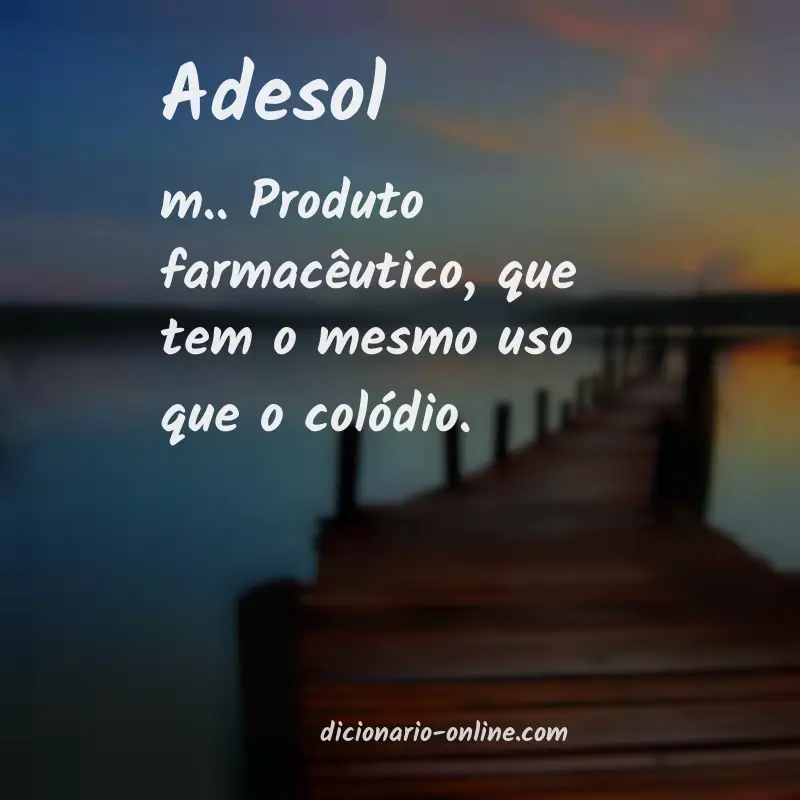 Significado de adesol