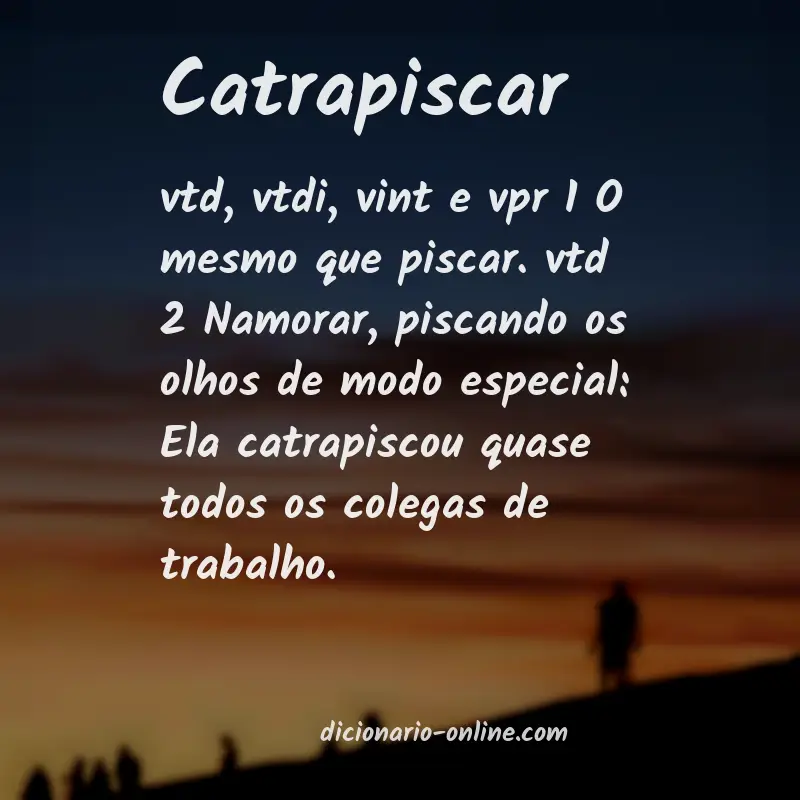 Significado de catrapiscar