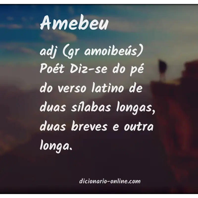Significado de amebeu