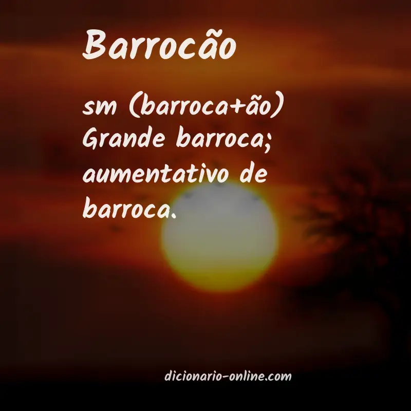 Significado de barrocão