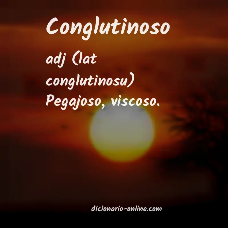 Significado de conglutinoso