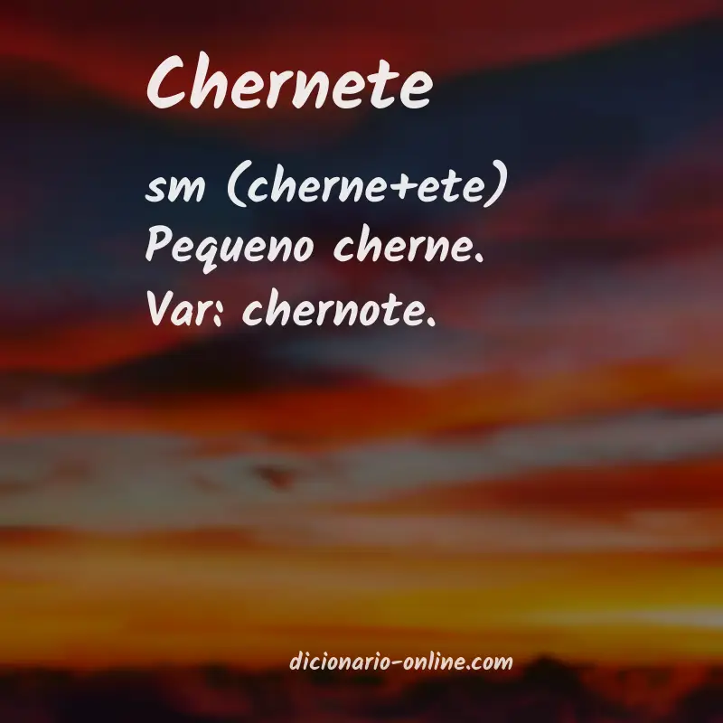 Significado de chernete