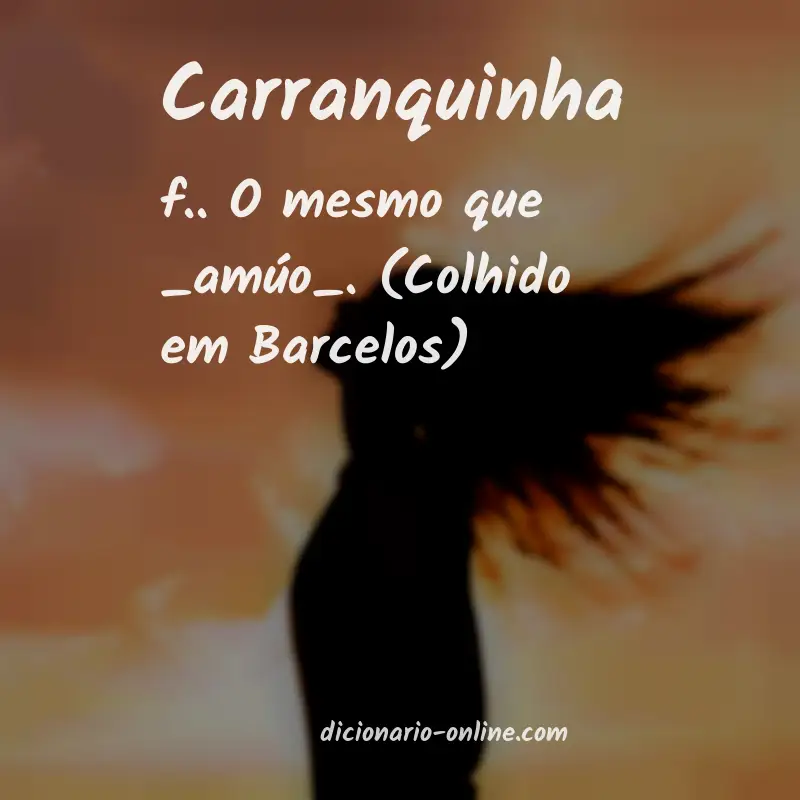 Significado de carranquinha
