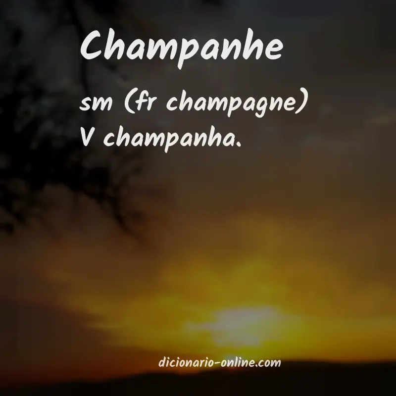 Significado de champanhe