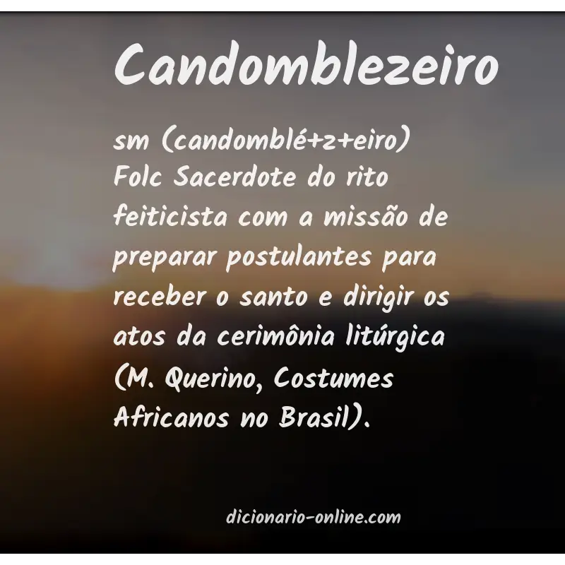 Significado de candomblezeiro