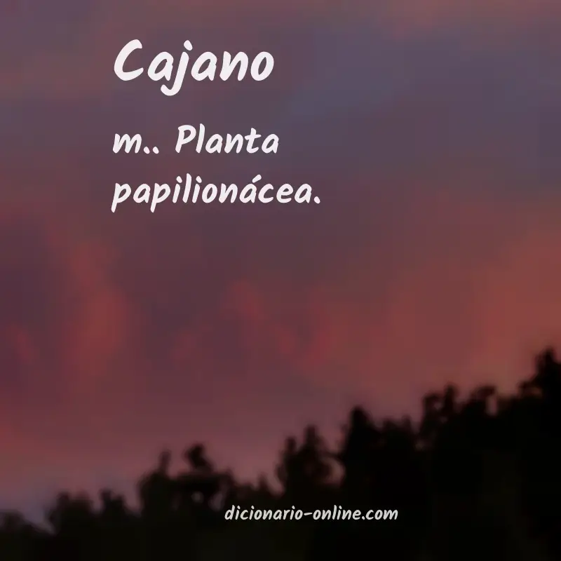 Significado de cajano