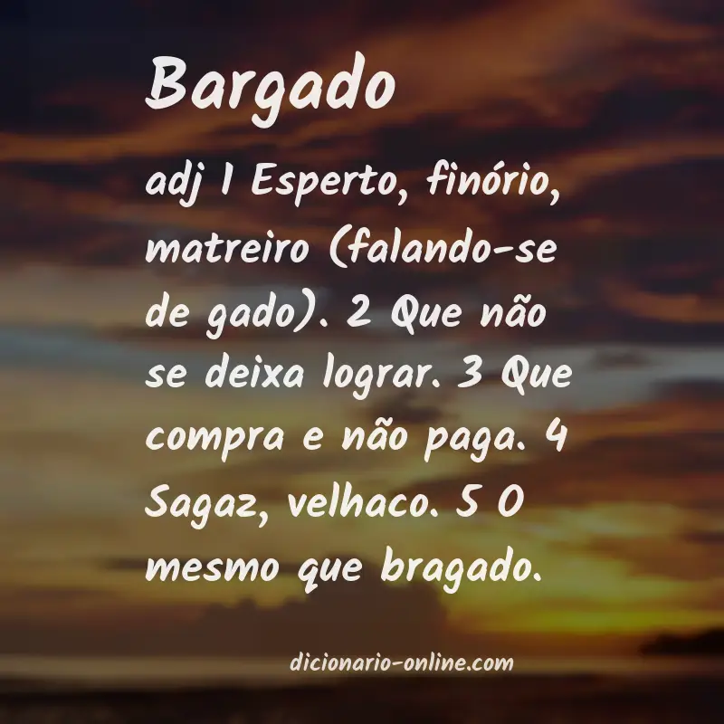 Significado de bargado