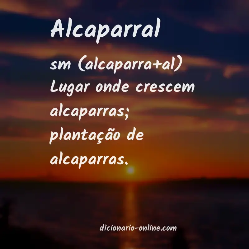 Significado de alcaparral