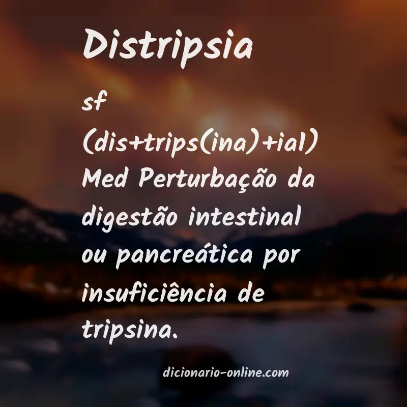 Significado de distripsia