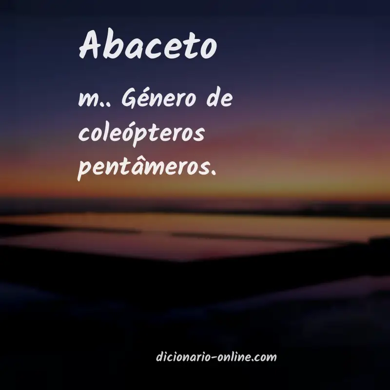 Significado de abaceto