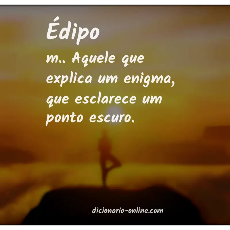 Significado de édipo