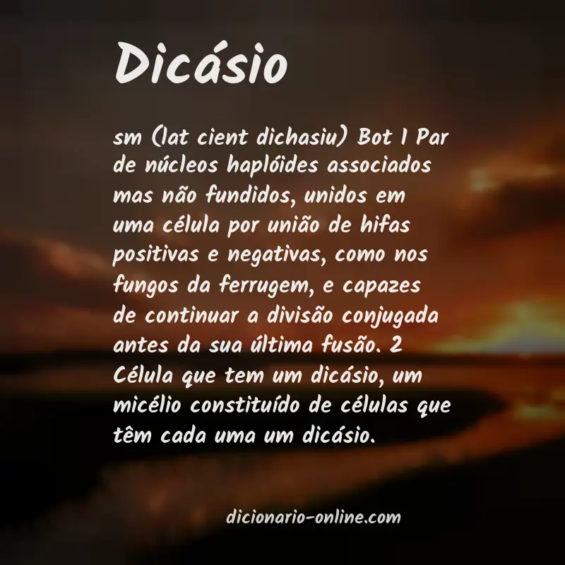 Significado de dicásio