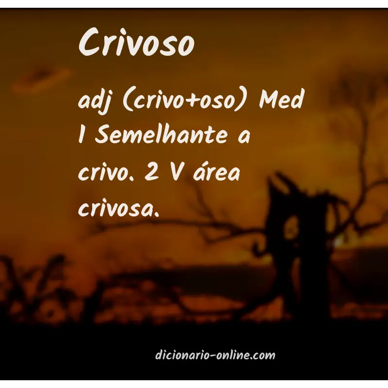 Significado de crivoso
