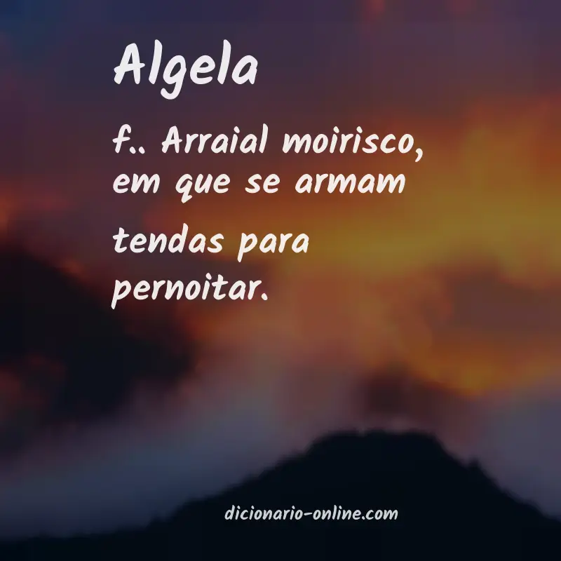 Significado de algela