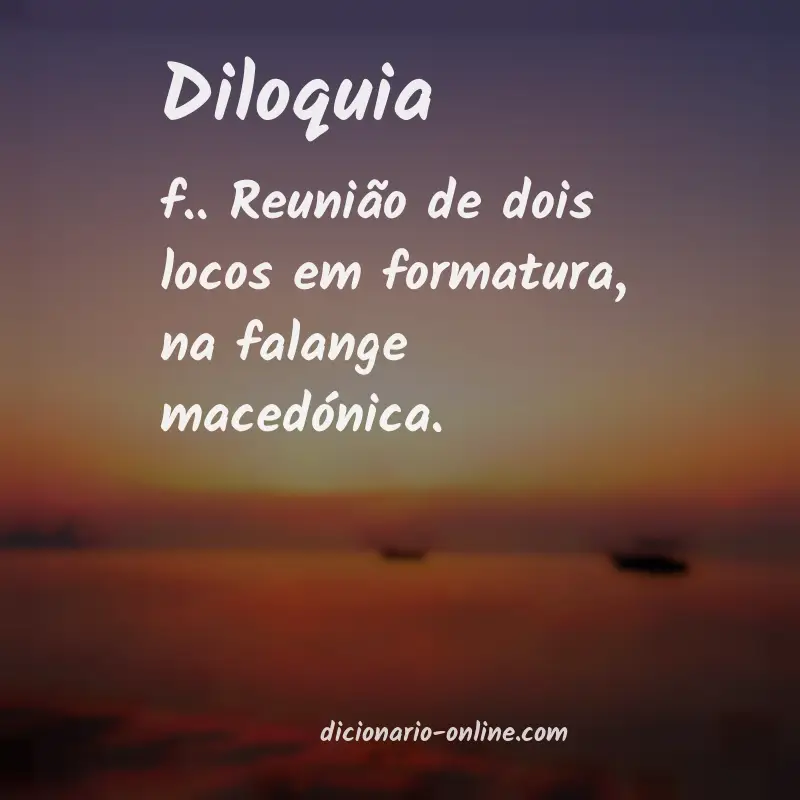 Significado de diloquia