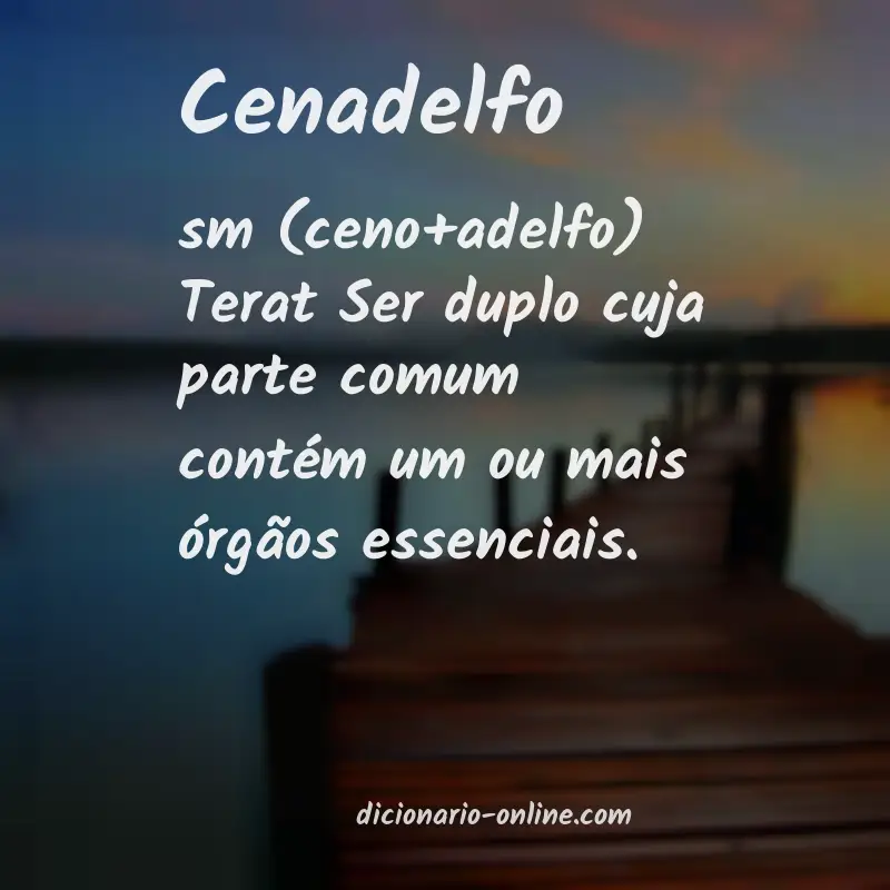 Significado de cenadelfo