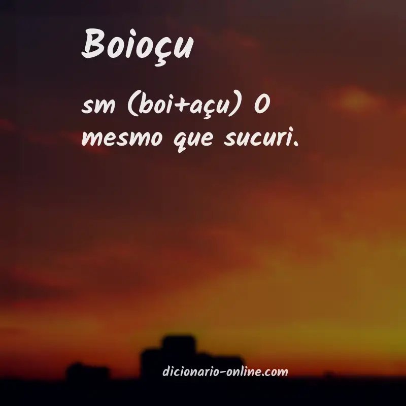 Significado de boioçu