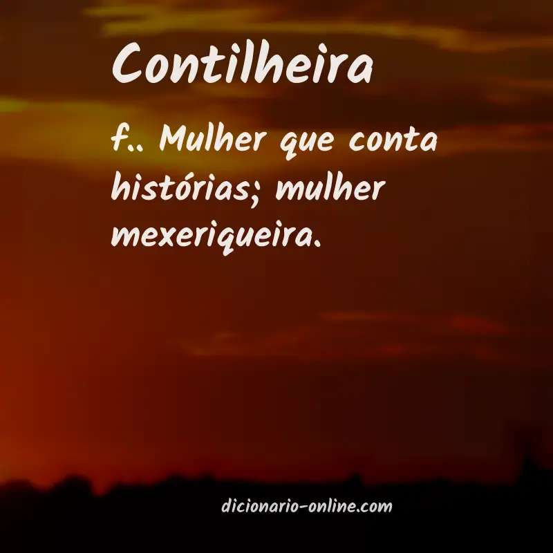 Significado de contilheira