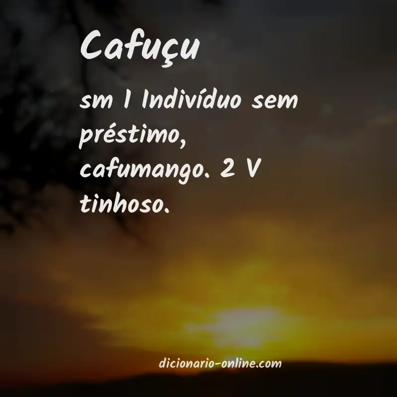 Significado de cafuçu