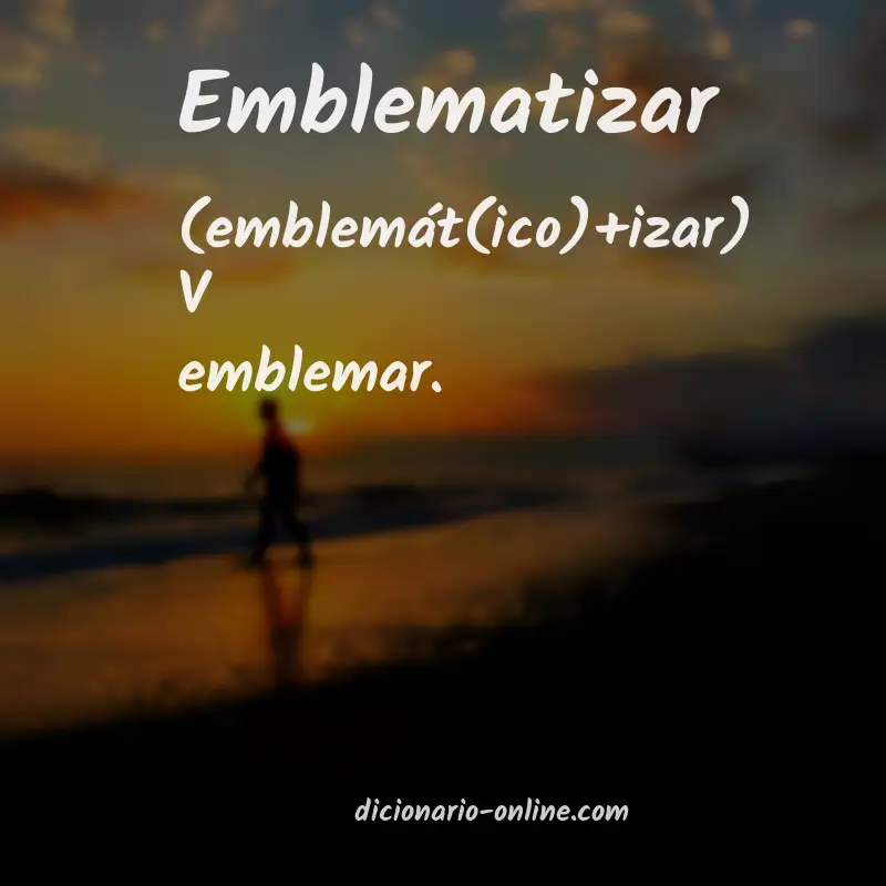 Significado de emblematizar