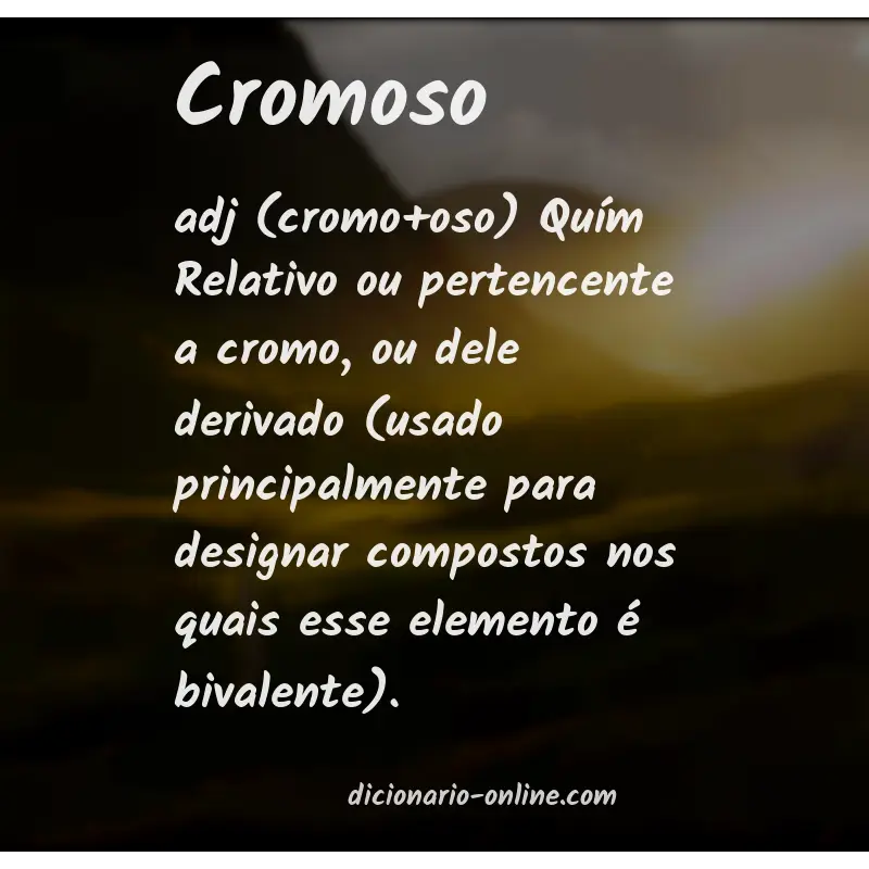 Significado de cromoso