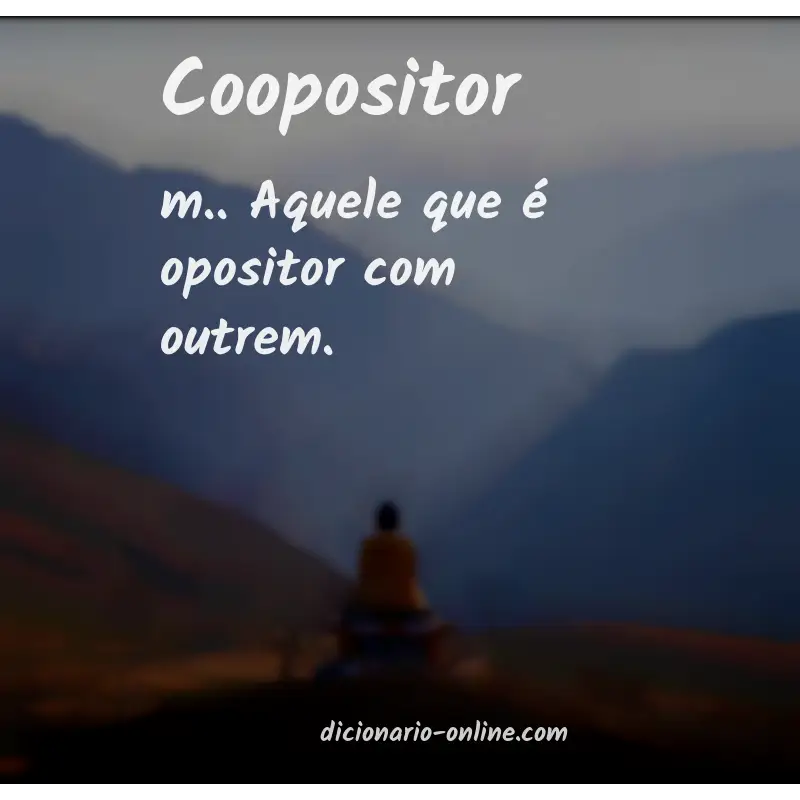 Significado de coopositor