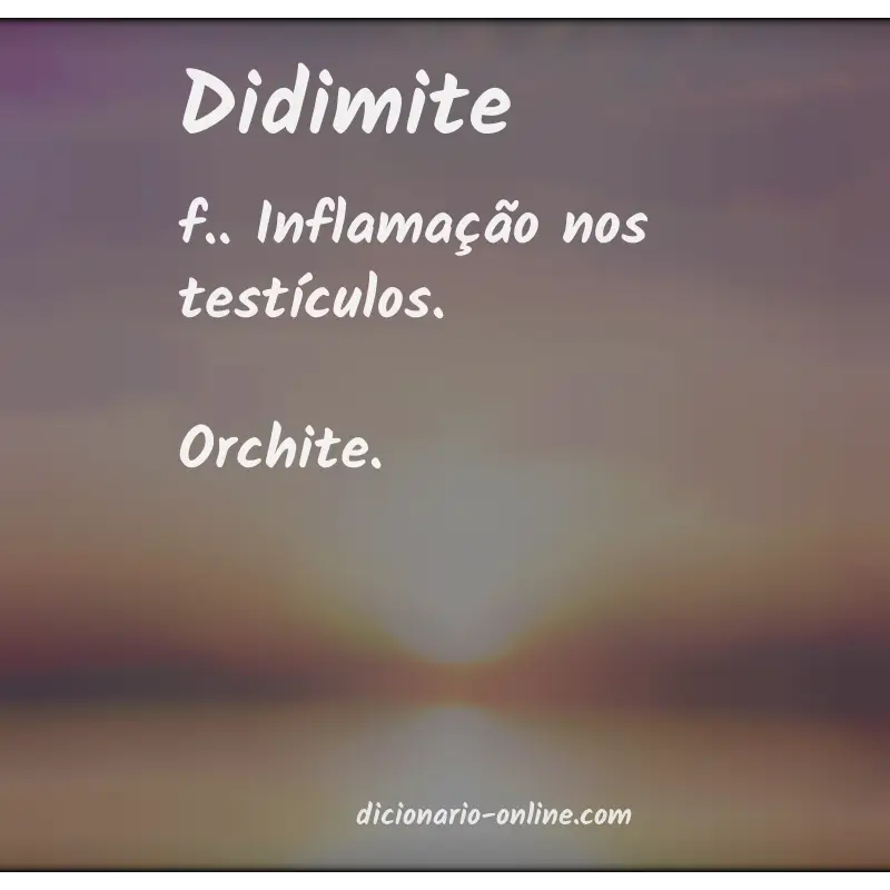 Significado de didimite