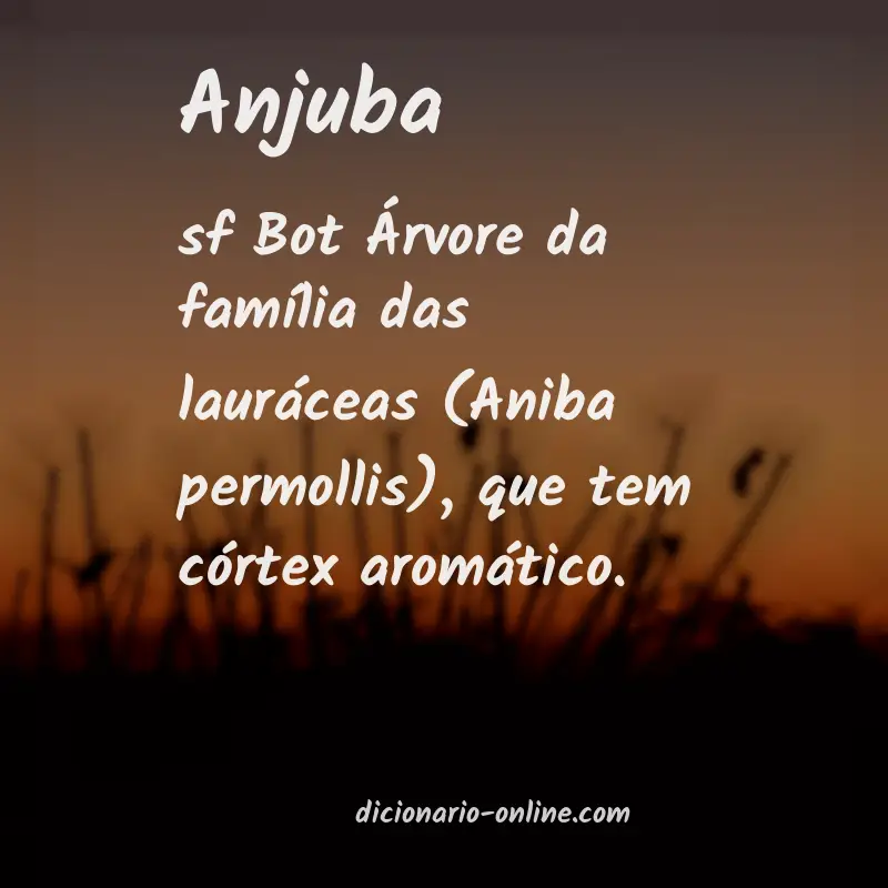 Significado de anjuba