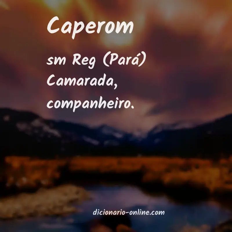 Significado de caperom