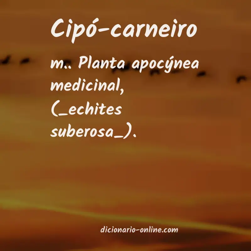 Significado de cipó-carneiro