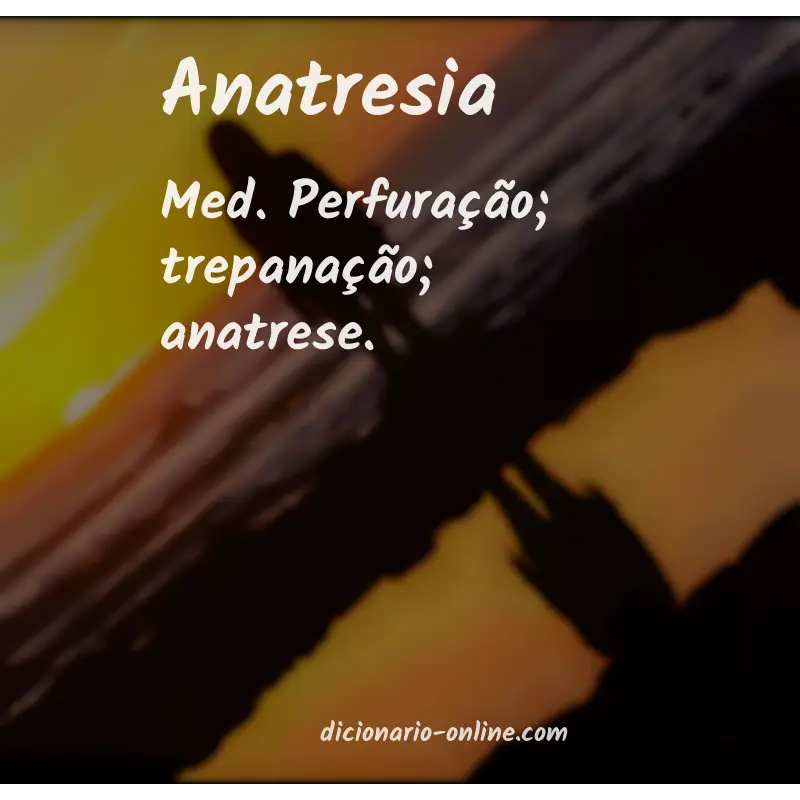 Significado de anatresia