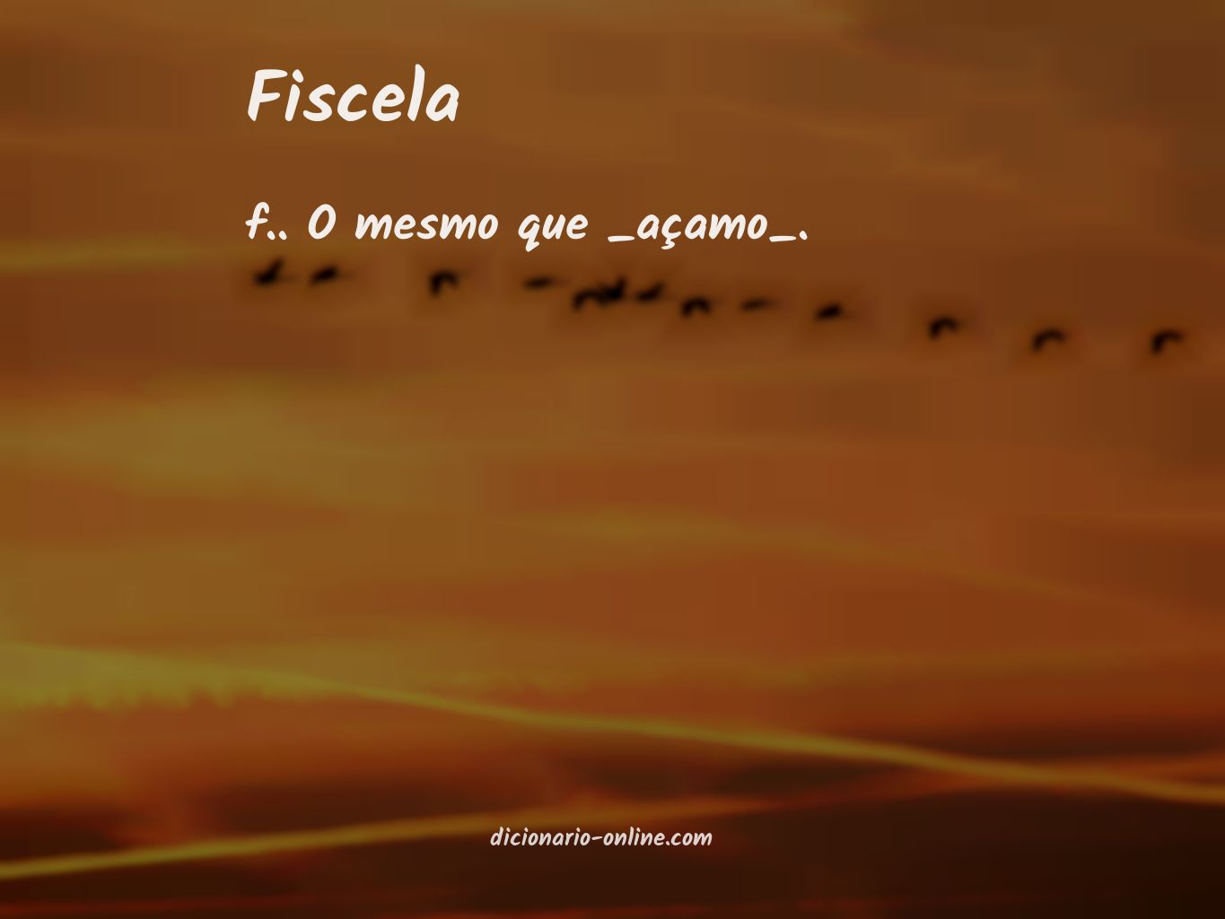 Significado de fiscela