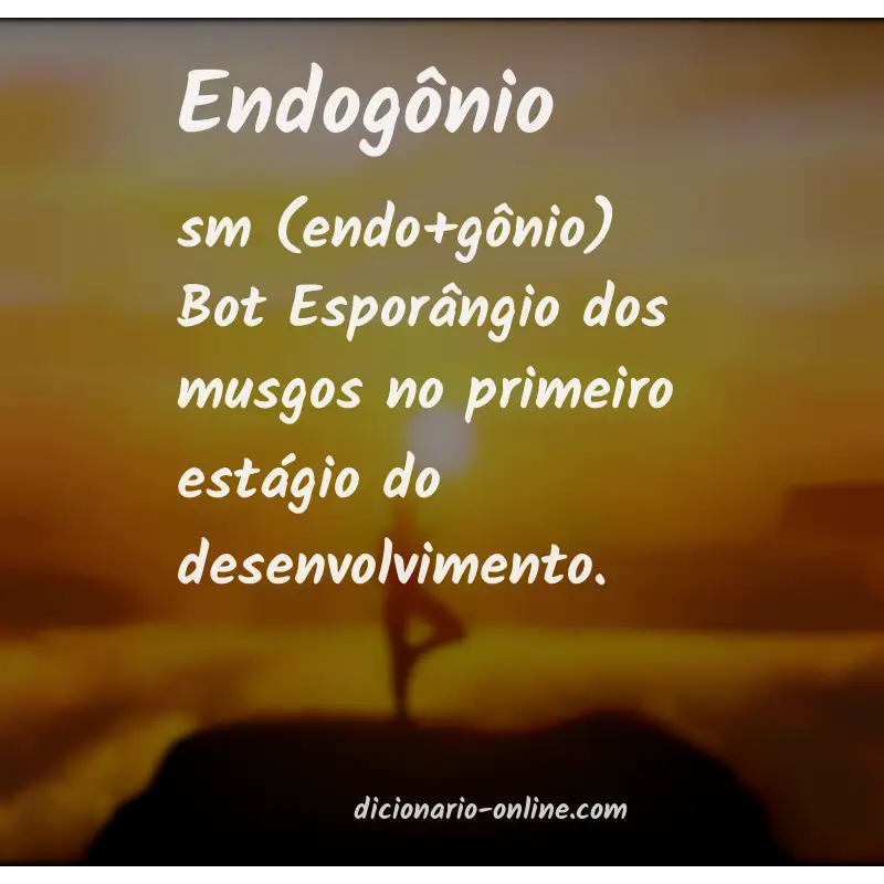 Significado de endogônio