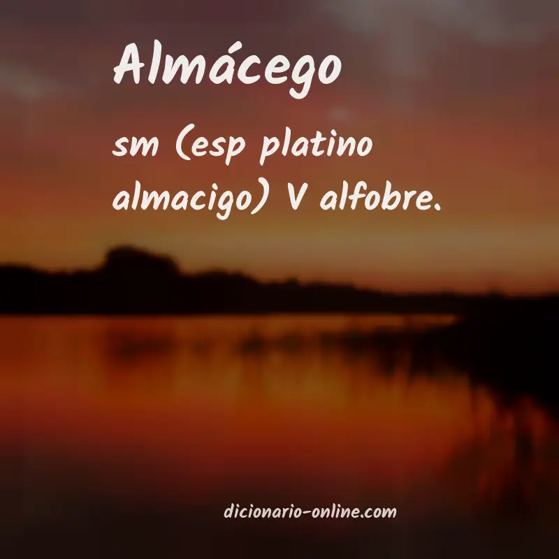 Significado de almácego