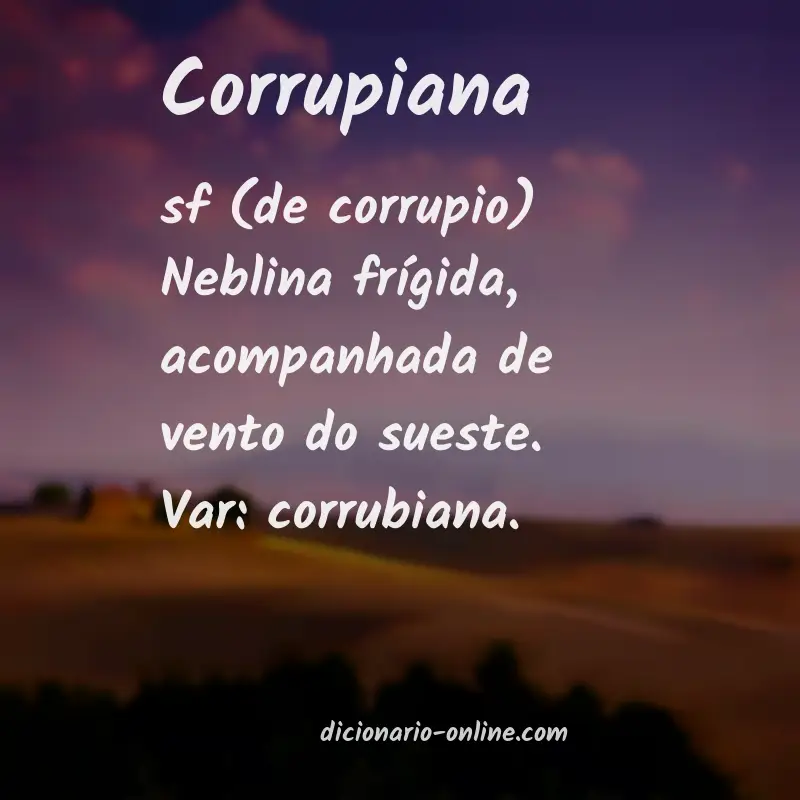 Significado de corrupiana