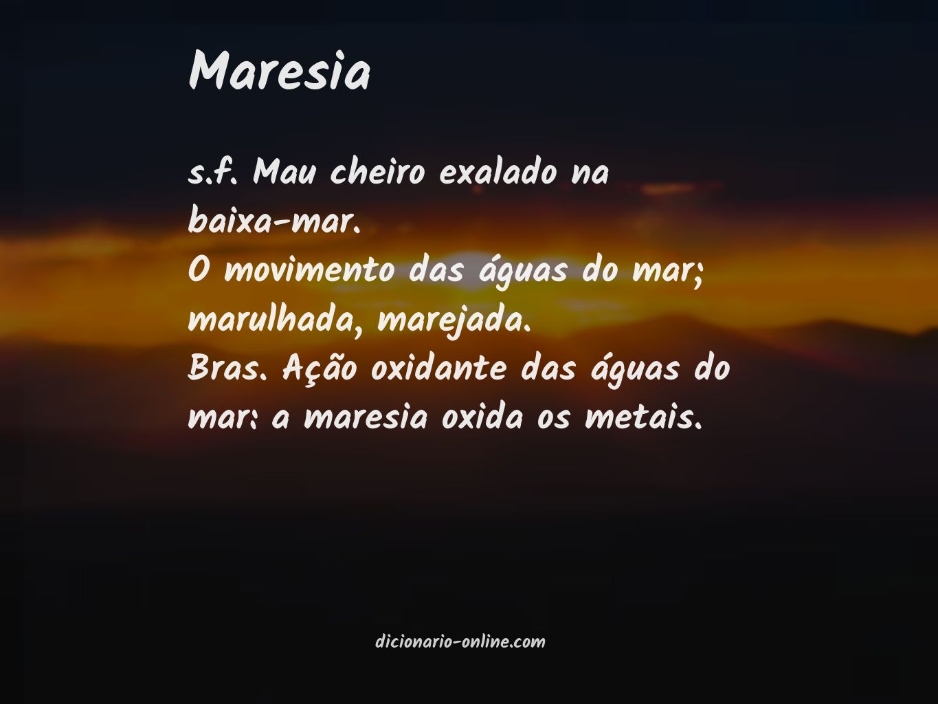 Significado de maresia