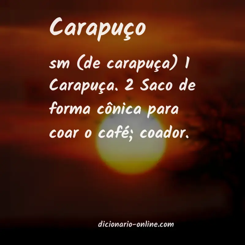 Significado de carapuço