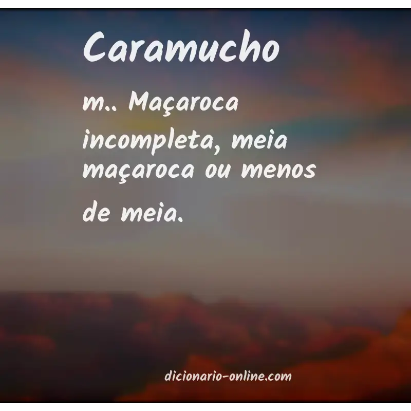 Significado de caramucho